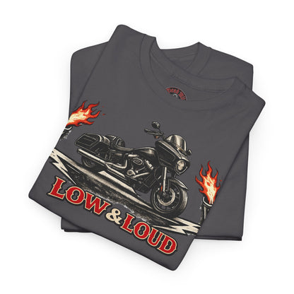 Low & Loud Motorrad T-Shirt - Bagger & Cruiser Biker Shirt | Dead Mile Supply