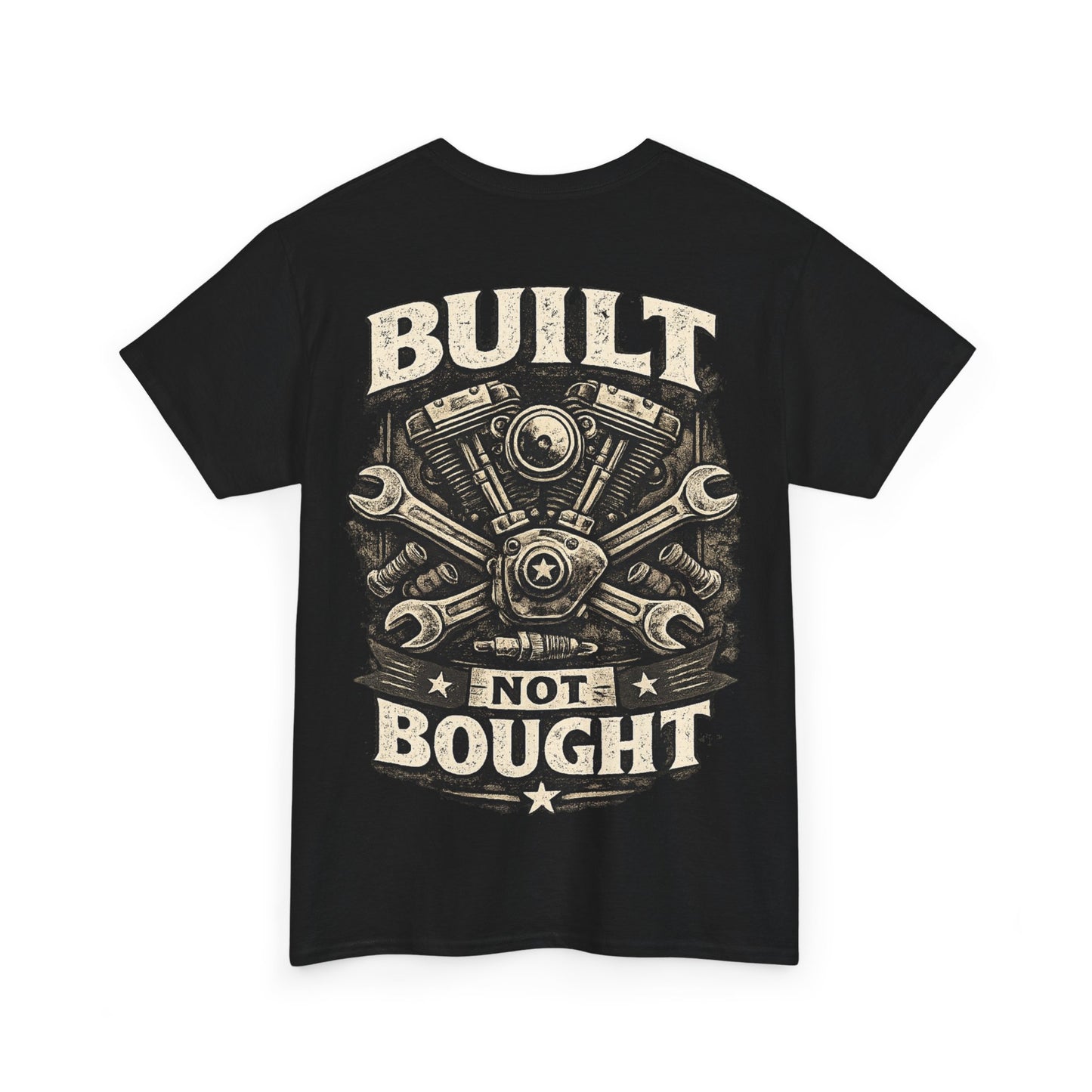 Built Not Bought T-Shirt - Schrauber & Custom Bike Shirt | Dead Mile Supply
