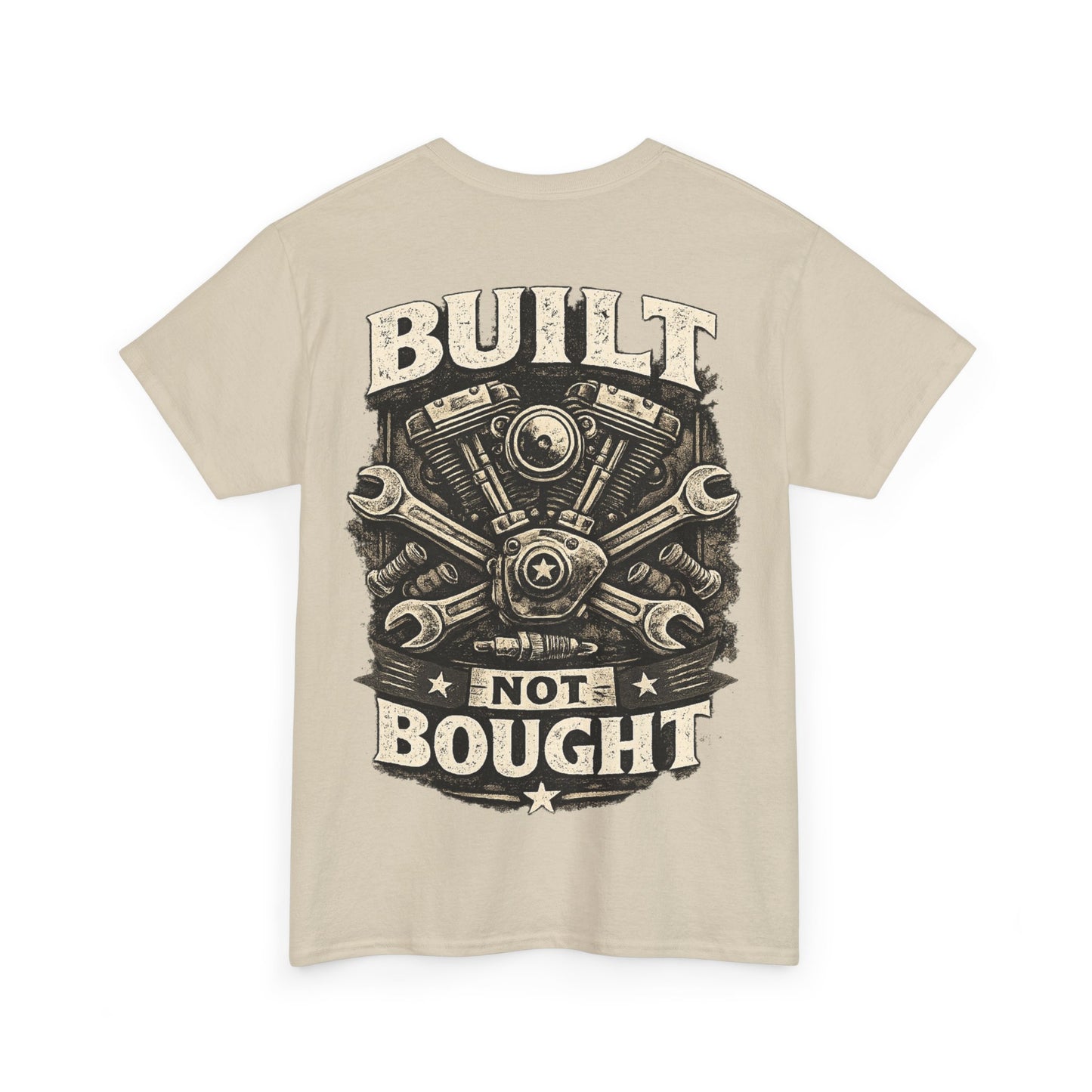 Built Not Bought T-Shirt - Schrauber & Custom Bike Shirt | Dead Mile Supply
