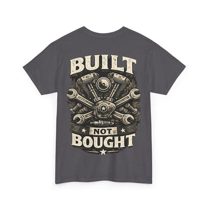 Built Not Bought T-Shirt - Schrauber & Custom Bike Shirt | Dead Mile Supply