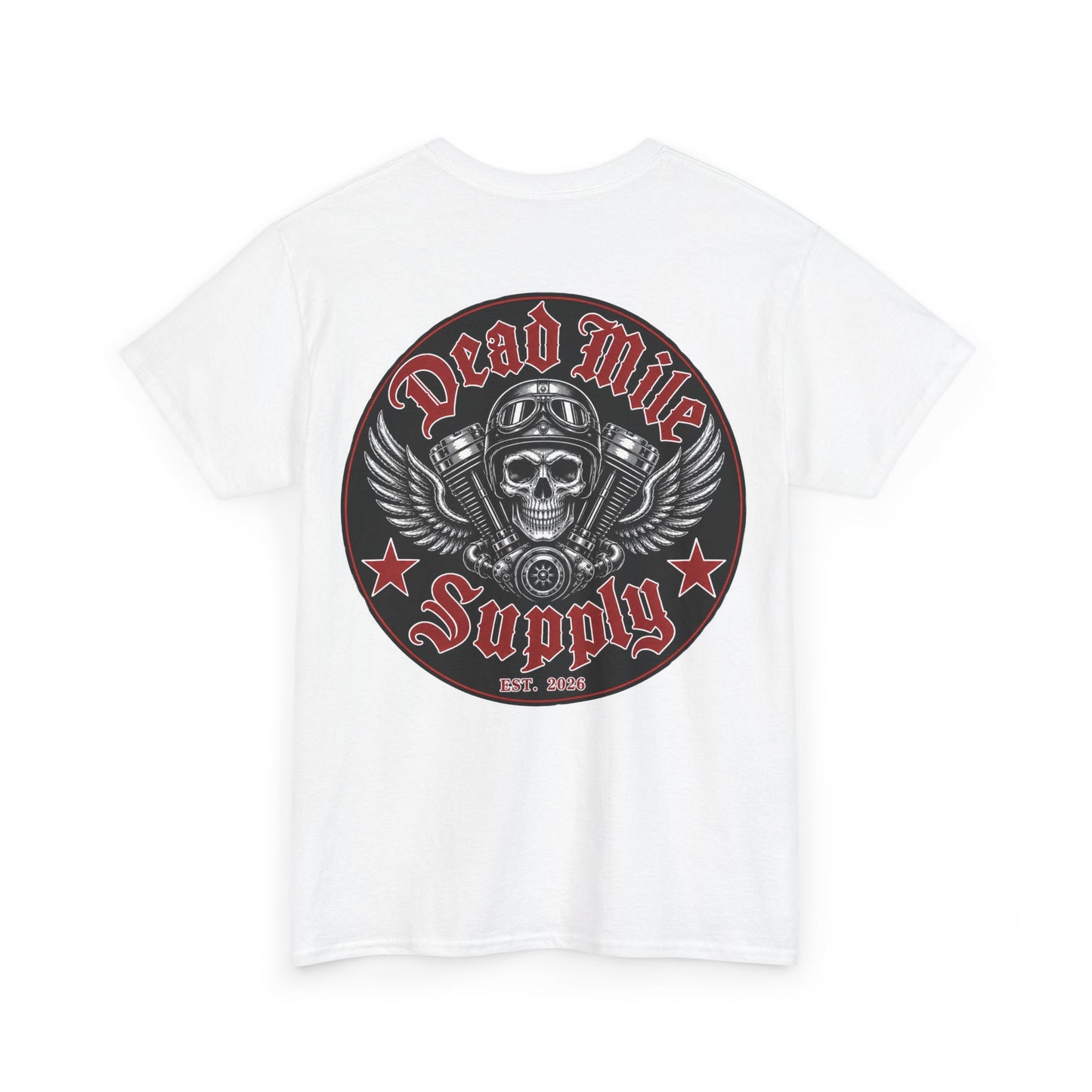Dead Mile Supply Skull T-Shirt - Biker Lifestyle Shirt | Dead Mile Supply