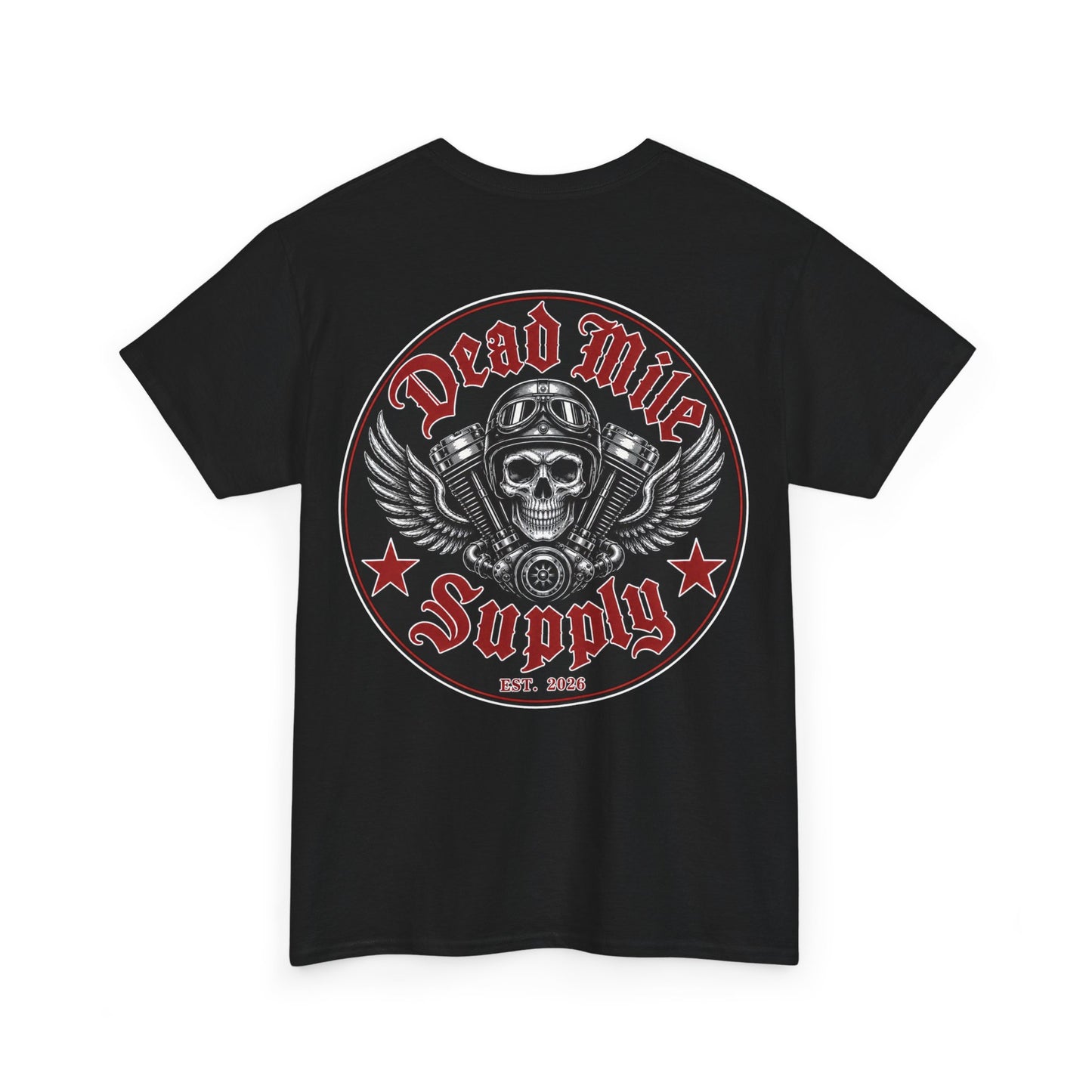 Dead Mile Supply Skull T-Shirt - Biker Lifestyle Shirt | Dead Mile Supply