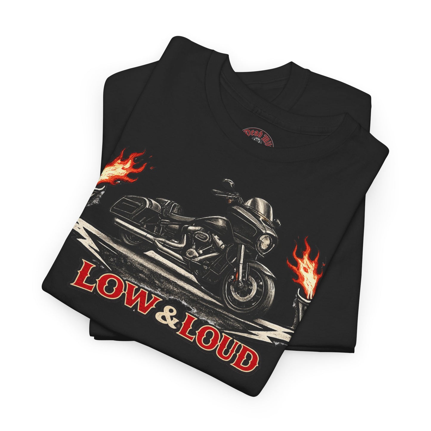 Low & Loud Motorrad T-Shirt - Bagger & Cruiser Biker Shirt | Dead Mile Supply