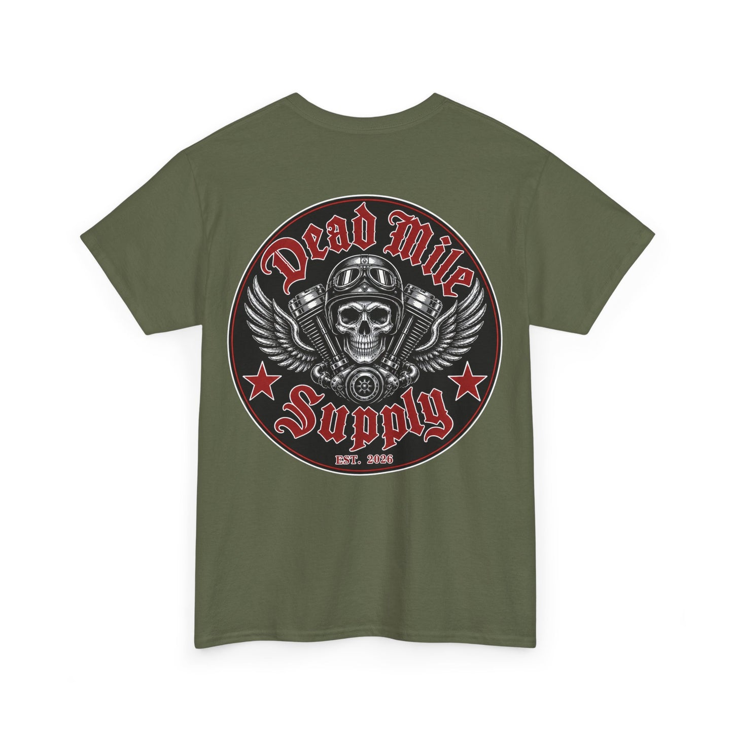 Dead Mile Supply Skull T-Shirt - Biker Lifestyle Shirt | Dead Mile Supply