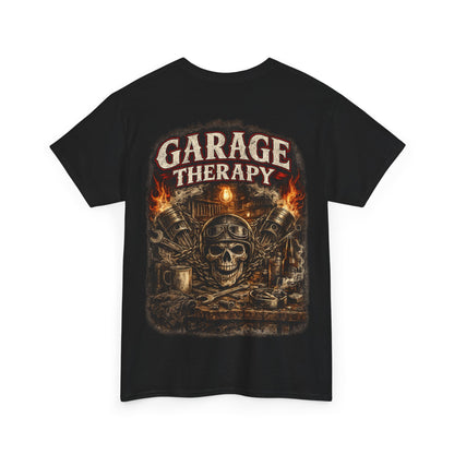Garage Therapy T-Shirt - Werkstatt & Motorrad Biker Shirt | Dead Mile Supply