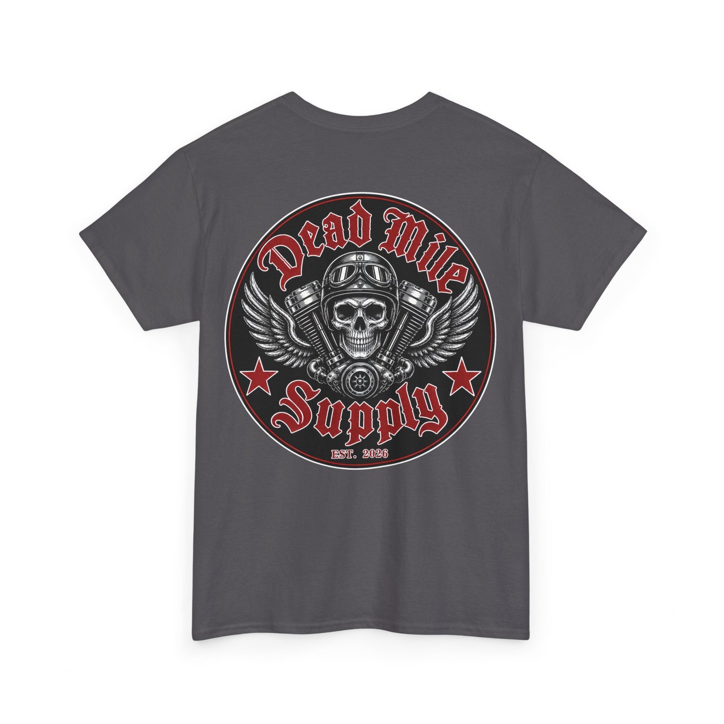 Dead Mile Supply Skull T-Shirt - Biker Lifestyle Shirt | Dead Mile Supply