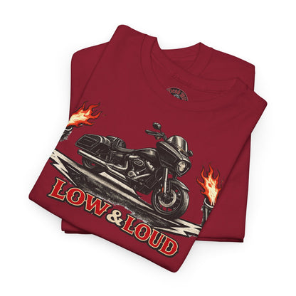 Low & Loud Motorrad T-Shirt - Bagger & Cruiser Biker Shirt | Dead Mile Supply