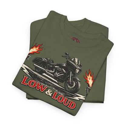 Low & Loud Motorrad T-Shirt - Bagger & Cruiser Biker Shirt | Dead Mile Supply