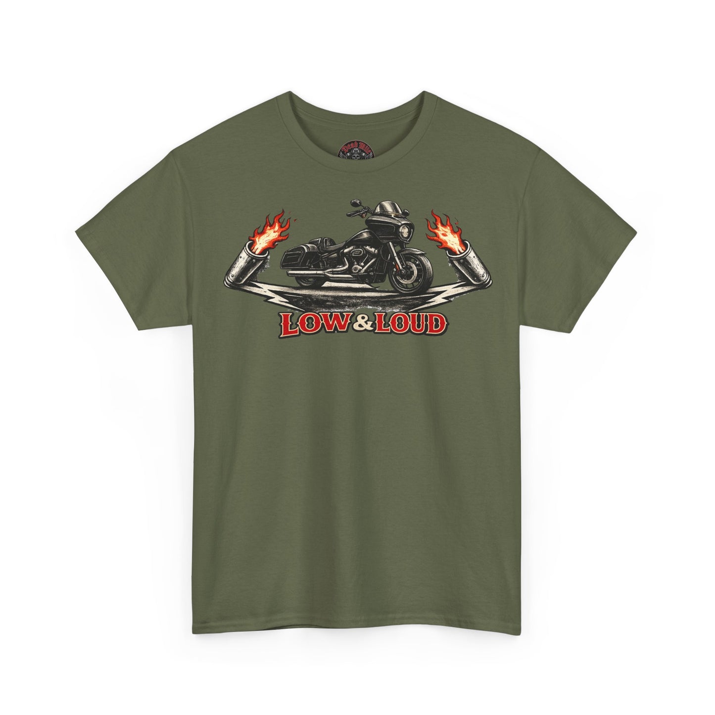 Low & Loud Motorrad T-Shirt - Bagger & Cruiser Biker Shirt | Dead Mile Supply
