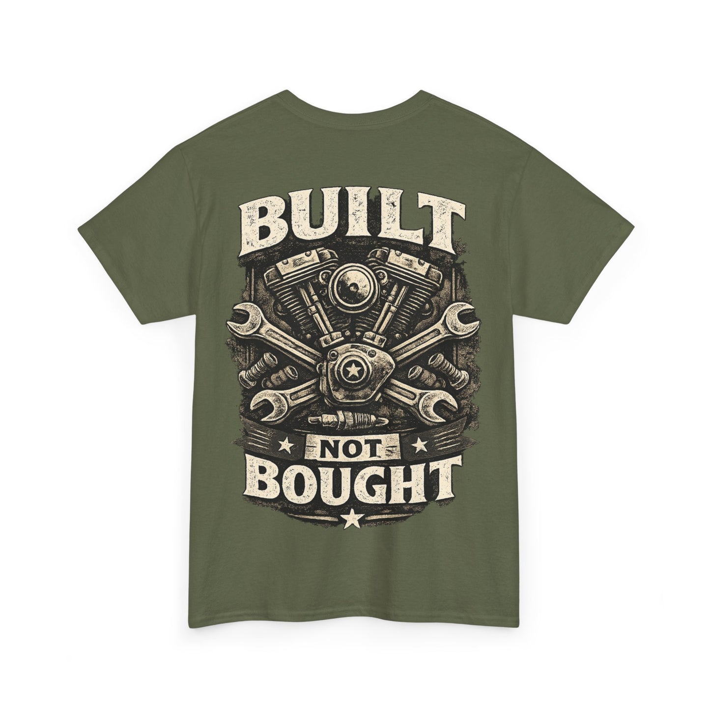 Built Not Bought T-Shirt - Schrauber & Custom Bike Shirt | Dead Mile Supply