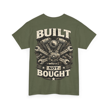 Built Not Bought T-Shirt - Schrauber & Custom Bike Shirt | Dead Mile Supply